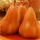 3 peeled, cooked pears