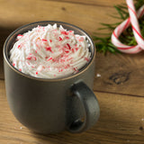 a cup of peppermint mocha in a cup